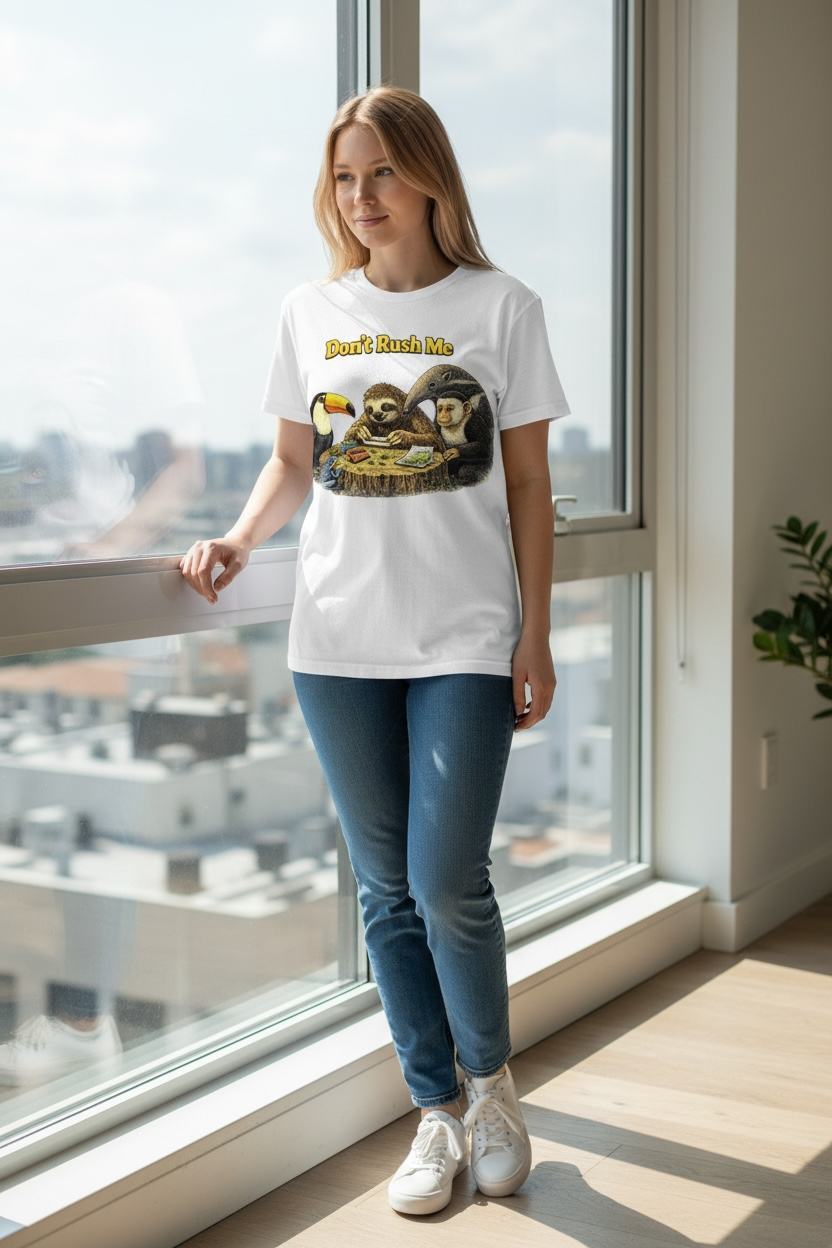 Funny Sloth T-Shirt | Chill Vibes Graphic Tee | Cute Lazy Shirt | Relaxed Humor Apparel