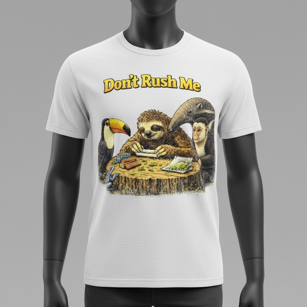 Funny Sloth T-Shirt | Chill Vibes Graphic Tee | Cute Lazy Shirt | Relaxed Humor Apparel