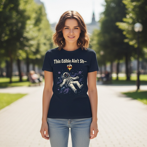 Funny Edible T-Shirt | “This Edible Ain’t Sh—” Graphic Tee | Cannabis Humor Shirt | Stoner Apparel